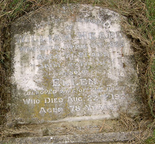william and ellen heard gravestone
